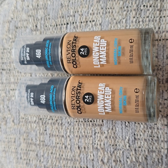 REVLON BRAND COLORSTAY LONGWEAR MAKEUP FOUNDATION #460 MACADAMIA BUNDLE of 2 - Picture 1 of 6